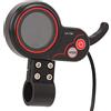 Dilwe Display LCD per Scooter elettrico Display Luminoso Cablaggio 5P Fits 22,2 Mm Compatibile con Bici 24 V 36 V 48 V 60 V