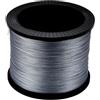 HGBFLTY Filo Pesca Lenza da pesca a 12 fili 500M/100M/300/1000M PE intrecciato filo resistente multifilamento durevole(X12 Strand Gray,100M-0.16MM-30LB)