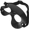 Operitacx Maschera Protettiva Naso per Sport in Pvc Nero Protezione D'impatto e Copertura Superiore del Viso, Accessorio per Basket e Calcio