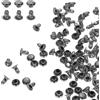 QUARKZMAN 100 Set Di Rivetti A Cappello Singolo 5mm Acciaio Al Carbonio Testa Tonda Borchie Attacchi Tubolari Borchie Metalliche Per Riparazioni Decorazioni, Colore Gunmetal
