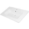 OGOMONDO Lavabo ad Incasso in Mineral Marmo 81x46 cm per Mobile Bagno