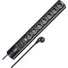 Brennenstuhl BS-1153300477-Tomas mult.Ctra.sub.tens.2m7T negro