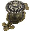 Anawakia Pomelli per mobili e armadietti, pomelli rotondi per cassetti, stile vintage, con vite per armadio, cassetti (2, bronzo)
