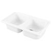 Galassia Lavello da incasso in ceramica 2 vasche genius 86x50 cm 86x50