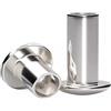 Generico Rivetti semi-tubolari a testa ovale in acciaio inossidabile GB873 304 Testa tonda mezzo gambo cavo M2-M6(6mm,M5 (10Pcs))