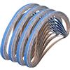 Shineboc Nastri Abrasivi 9 x 533 mm, 30 Pezzi Nastro Abrasivo 60 Grane Carta Abrasiva per Levigatrice a Nastro per Lucidare Metallo, Legno