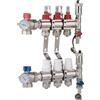 AQUA HEATING Collettore Per Riscaldamento A Pavimento 3 Circuiti Di Riscaldamento Kit Collettore Riscaldamente 10 Bar Valvola Ad Angolo