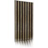 Eurodeco 4 m² - 10 pezzi, 3D PVC Pannelli Lamelle Oak Slats Effetto Legno Pannelli da Parete Pannelli per Soffitto Pannelli PVC per Pareti Decorativi Imitazioni