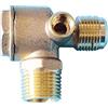 Anawakia Valvola di non ritorno per compressore ad aria a 3 porte in ottone con filettatura esterna per compressore ad aria valvola di non ritorno unidirezionale raccordi per tubi in ottone per