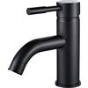 F-DEEN Rubinetto Bagno Lavabo Nero, Leva Singola, Fredda e Calda, Alta Qualità, Miscelatore Monocomando Lavabo, con Valvola in Ceramica…