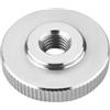 SOTOOLS - 4 dadi zigrinati M8 in acciaio inox SS304 piatto, in acciaio inox V2A, DIN 467, forma piatta, Ø 30 mm, altezza 8 mm, vite zigrinata per ingegneria meccanica e molto altro ancora