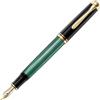 Pelikan SOUVERAN M800 nero-verde: pennino F (fine)