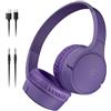Belkin SoundForm - Mini cuffie wireless per bambini, con microfono integrato, 30 ore di riproduzione e divertenti adesivi, cuffie over-ear per apprendimento online, scuola, viaggi, iPhone, iPad,