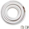 VEVOR 50FT Mini Split Line Set, tubi in rame diametro esterno 1/4" e 3/8" e isolamento a triplo strato, per aria condizionata, refrigerante o pompa HVAC con strisce di avvolgimento