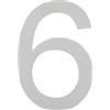 ARREGUI SEC11-T3 Numeri e lettere di 20 cm di altezza | Numero civico e lettere esterno | Acciaio inossidabile | Numeri di porta moderni Segnaletica Targa Indirizzo di casa | 20 cm | Numero 6