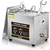 FOHERE Pulitore ad Ultrasuoni Macchina 6,5 L, professionale ad ultrasuoni digitale con riscaldamento e temporizzatore, ideale per gioielli, Occhiali Orologi, ricambi auto valvole, laboratori (10L)