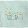 Plenty Gifts Targa personalizzata - Caos Coordinator - Piastrella decorativa umoristica - scritta in inglese - 15 x 15 cm