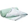 Medi Partners Coperta per Neonata Copertina Neonato per lettino - 100% Cotone 75x100cm naturale Blanket Neonati Invernale Estate Bifacciale Carrozzina Bambino (Oceano Con Waffle Alla Menta)