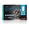 NEDIS SmartLife - LED decorativo - Corda - Bianco da caldo a freddo - 200 LED - Interni ed esterni - 7 Pattern di movimento - 20 m - Android/IOS