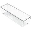 InterDesign iDesign cassetto organizer, cassetto lungo in plastica per bagno o cucina, pratico cassetto organizer per trucco, accessori da cucina e forniture per ufficio, trasparente