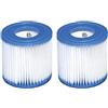 Intex 29007 Filter Cartridge Type H for Filter Pump 1250 L Multi-Colour Single Filter (Confezione da 2)