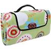 SONGMICS Coperta Picnic con Strato Impermeabile, 200 x 200 cm, Telo da Campeggio Spiaggia Giardino Esterno, Pieghevole e Leggera, Verde a Fiori GCM71J