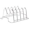 Brigros MasterCook - Supporto per Costine E Arrosti in Acciaio Inox, Rastrelliera per BBQ E Forno, Accessorio per Cottura Omogenea di Carne E Ribs, Perfetto per Barbecue A Gas E Carbonella