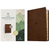 Tyndale Life Application Study Bible: New Living Translation, Rustic Brown Leaf, Leatherlike, Red Letter