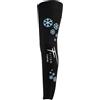 FITEM CRYOLEGS - Manicotto gel crioterapia e pressoterapia 1 gamba - Sollievo gambe pesanti, dolori muscolari - recupero sportivo - freddo o caldo - terapia a 360° - M