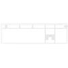 HyperX HP HyperX 85U09AA - Telaio superiore della tastiera - 454,4 mm - 142,2 mm - 150 mm - Bianco