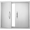 VEVOR Porta di accesso per isola barbecue, 660 x 609 mm, porta per cucina da esterno in acciaio inossidabile
