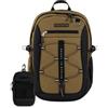 Mitama Zaino Scuola, Univeristà, Viaggio, RTE (READY TO EVOLVE) Desert Khaki, Doppio Scomparto con Fibbie Laterali, Ragazzi e Ragazze, Tasca Porta PC e Tasche Accessoriate, con Astuccio, marrone