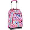 SJ GANG STYLE JAM GANG Big Trolley, 30 L, Doppio Scomparto, Spallacci a scomparsa, Doppio uso, Tasca frontale, Scuola elementare, Angel Blue, Bambine, rosa