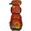 CYPBRANDS Set Trolley Compatto, Scuola, Viaggio,3 Pcs, Lunch Bag, Scatola, Colore Arancione, Prodotto Ufficiale