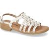 Valleverde Sandali Donna 55407 in Pelle Avorio Scarpe Casual Comode, Leggere e Flessibili, Ideali per Primavera Estate. EU 39