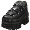 New Rock M-wall106-s9 - Stivali unisex con plateau, colore: Nero, Nero , 40 2/3 EU