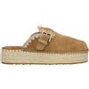 MOU, JUTE CLOG PLAIN SUEDE, Scarpe Ciabatte Zeppa Sabot Sandali Moda Fashion (COGNAC, Sistema Taglie Calzature EU, Adulto, Numero, Media, 39)