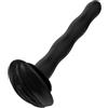 Generico Plug uretrale in silicone con asta in occhio di cavallo per gabbia di castità, accessorio rimovibile per uomo (Nero)