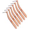 ETICO - 6 Scovolini Interdentali con Manico in Bambù, Scovolini Dentali 0,4 mm Ecologici, Ideali per una Pulizia Profonda dei Denti, Dispositivo Medico, Designed in Italy