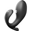 Generico Massaggiatore vibrante, telecomando wireless unisex, doppia zona, in morbido silicone, alimentato a batteria AA