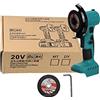 OutFyt Mini smerigliatrice angolare elettrica senza spazzole 21V Smerigliatrice ricaricabile rotante a 180 ° for batteria 18V ,Alte prestazioni(No Battery)