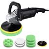 OutFyt 1200W Rotary auto lucidatore orbitale casuale 300 0RPM. Auto macchina di polacco con velocità variabile Buffer Sander lucidatura smeriglitatura Strumento ,Alte prestazioni(Polisher K1)