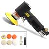 OUTFYT Lucidatrice pneumatica Rettificatrice da 2 pollici 3 Mini Levigatrice orbitale ad aria Utensili pneumatici Buffer a doppia azione for auto ,Alte prestazioni(Black sander kit A)