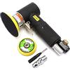 OUTFYT Mini Metal Burnishing Machine Orbital 1inch 2inch 3inch Air Sander Pneumatic Polishing Grinding Tools Buffer Dual Action Polisher For Car ,Alte prestazioni(Black machine)