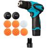 OUTFYT Lucidatrice for auto senza fili 12V Cacciavite elettrico Trapano Cordless M10 La nostra porta Smerigliatrice portatile da 120W ,Alte prestazioni(BE Polisher K2)