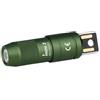 OLIGHT IMINI - Mini torcia ricaricabile con 2 portachiavi, 50 lumen, base magnetica con presa USB integrata, torcia LED compatta ad alte prestazioni per il trasporto quotidiano (verde OD)