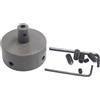 EffiFish Mandrino rotondo in metallo per mini tornio, manico da 8/10 mm per lavorazione del legno, impugnatura stabile per strisce lunghe e progetti fai da te (8 mm)