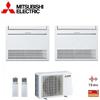 Mitsubishi Electric Climatizzatore Condizionatore Mitsubishi Electric Dual Split Inverter Pavimento Console Msz-Kt 9000+9000 Btu Con Mxz-2f53vf Wi-Fi Optional R-32 9+9 A++