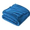 FARFALLAROSSA Coperta Plaid Pile, Coperta Divano 130 x 160 cm Flanella, Coperta Letto Singolo Calore Morbida - Azzurro