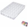 ANYUANKW Scatola di Assortimento con 36 Scomparti Scatola Plastica con Coperchio Contenitore Trasparente con Divisori Regolabili per Orecchini Collane Fiori Secchi